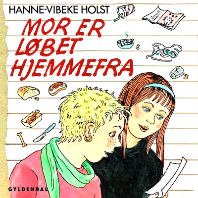 Mor er løbet hjemmefra – omslag til lydbogen af Hanne-Vibeke Holst