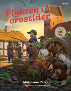 Flykten i orostider – omslag till ljudboken av Marianne Petrén