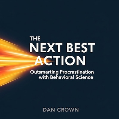 The Next Best Action – omslag til lydbogen af Dan Crown