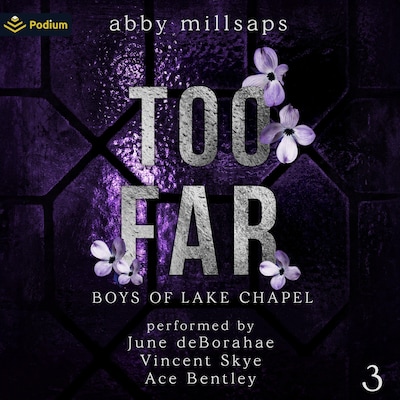 Too Far – omslag til lydbogen af Abby Millsaps