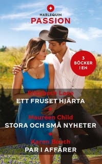 Ett fruset hjärta / Stora och små nyheter / Par i affärer – omslag till ljudboken av Elizabeth Lane,Karen Booth,Maureen Child
