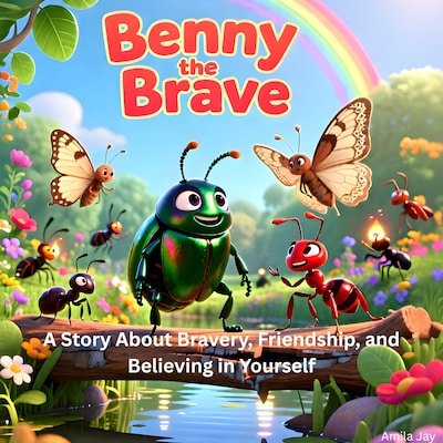 Benny the Brave - a Story About Bravery, Friendship, and Believing in Yourself – omslag til lydbogen af Amila Jay