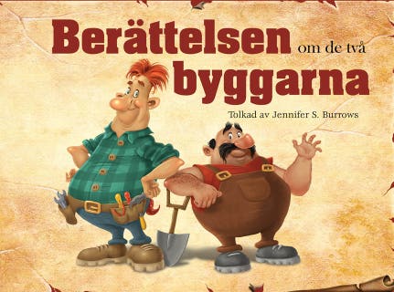 Berättelsen om de två byggarna – omslag till ljudboken av Jennifer S. Burrows