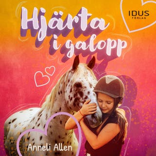 Hjärta i galopp – omslag till ljudboken av Anneli Allen
