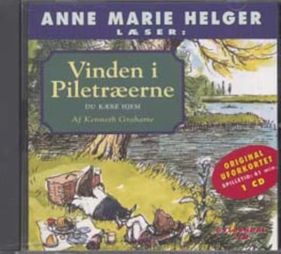 Vinden i Piletræerne 3 – omslag til lydbogen af Kenneth Grahame