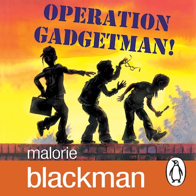 Operation Gadgetman! – omslag til lydbogen af Malorie Blackman