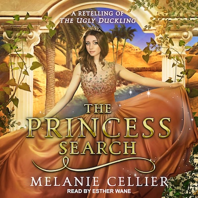 The Princess Search – omslag til lydbogen af Melanie Cellier