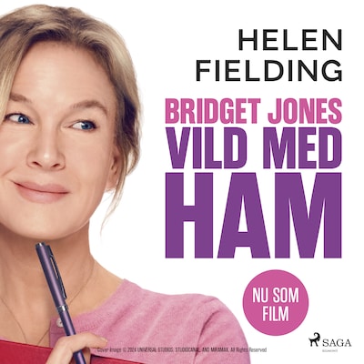 Bridget Jones: Vild med ham – omslag til lydbogen af Helen Fielding