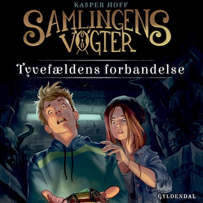 Samlingens Vogter 1 - Tyvefældens forbandelse – omslag til lydbogen af Kasper Hoff
