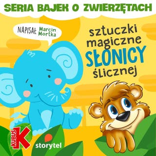 Sztuczki magiczne słonicy ślicznej – okładka audiobooka, autor Marcin Mortka
