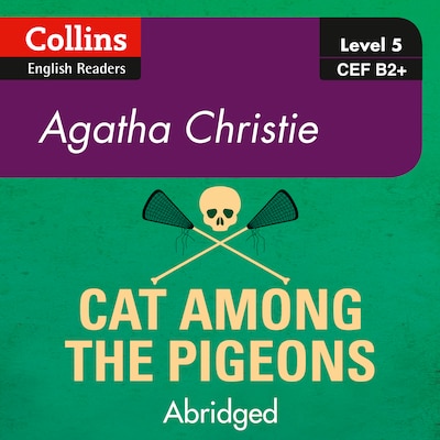 Cat Among the Pigeons – omslag til lydbogen af Agatha Christie