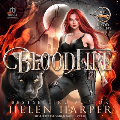 Bloodfire – omslag til lydbogen af Helen Harper