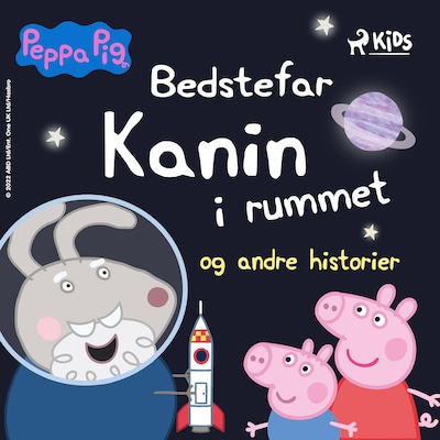 Gurli Gris – Bedstefar Kanin i rummet og andre historier – omslag til lydbogen af Mark Baker, Neville Astley