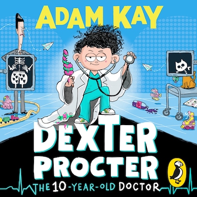 Dexter Procter the 10-Year-Old Doctor – omslag til lydbogen af Adam Kay