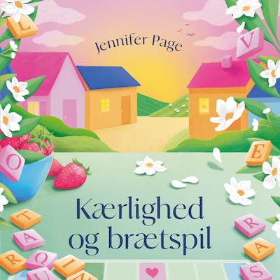 Kærlighed og brætspil – omslag til lydbogen af Jennifer Page