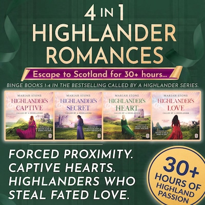 4 in 1 Highlander Audiobook Collection – omslag til lydbogen af Mariah Stone