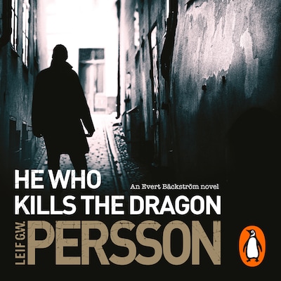 He Who Kills the Dragon – omslag til lydbogen af Leif G. W. Persson