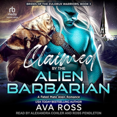 Claimed by the Alien Barbarian – omslag til lydbogen af Ava Ross