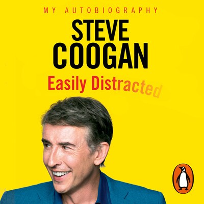 Easily Distracted – omslag til lydbogen af Steve Coogan