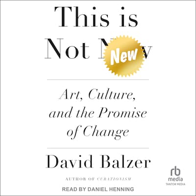 This is Not New – omslag til lydbogen af David Balzer