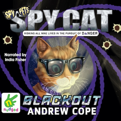 Spy Cat: Blackout – omslag til lydbogen af Andrew Cope