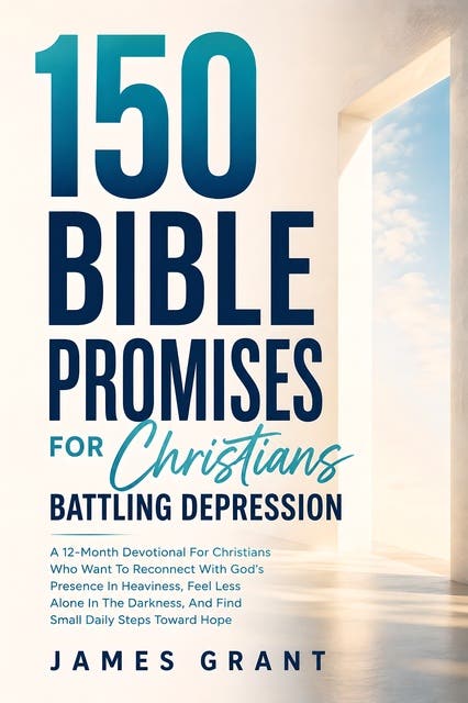 150 Bible Promises for Christians Battling Depression: A 12-Month Devotional For Christians Who Want To Reconnect With God's Presence In Heaviness, Feel Less Alone In The Darkness, And Find Small Daily Steps Toward Hope – omslag til lydbogen af James Grant