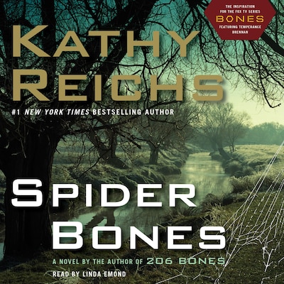 Spider Bones – omslag til lydbogen af Kathy Reichs