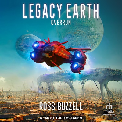 Overrun – omslag til lydbogen af Ross Buzzell