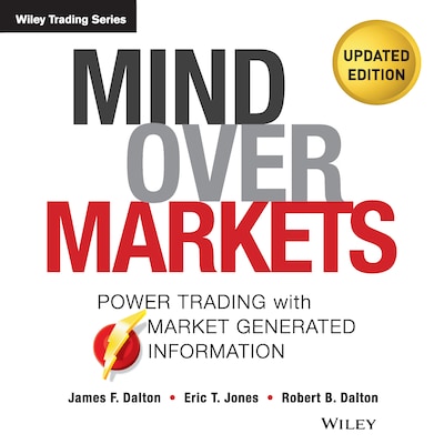 Mind Over Markets – omslag til lydbogen af James F. Dalton, Eric T. Jones, Robert B. Dalton