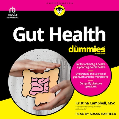 Gut Health For Dummies – omslag til lydbogen af Kristina Campbell