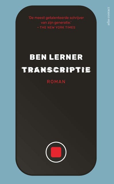 Transcriptie – omslag van het luisterboek van Ben Lerner