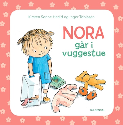 Nora går i vuggestue – omslag til lydbogen af Kirsten Sonne Harild