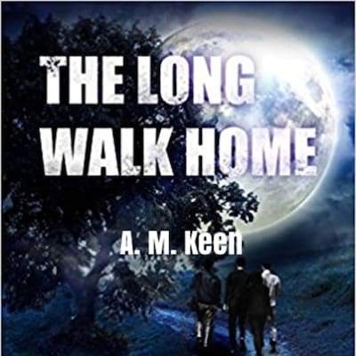 The Long Walk Home – omslag til lydbogen af A. M. Keen