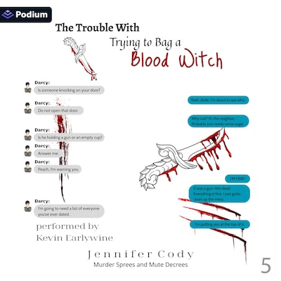 The Trouble with Trying to Bag a Blood Witch – omslag til lydbogen af Jennifer Cody