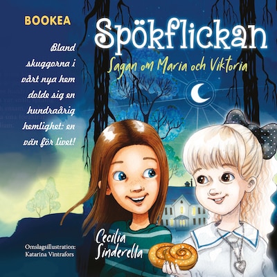 Spökflickan – omslag till ljudboken av Cecilia Sinderella