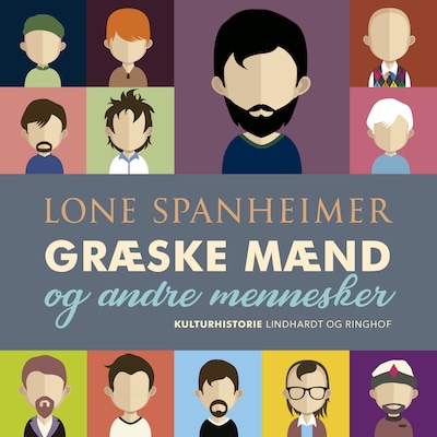 Græske mænd - og andre mennesker – omslag til lydbogen af Lone Spanheimer
