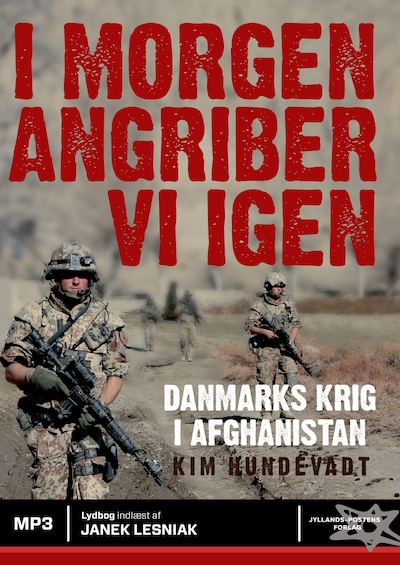 I morgen angriber vi igen – omslag til lydbogen af Kim Hundevadt