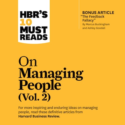 HBR's 10 Must Reads on Managing People, Vol. 2 – omslag til lydbogen af HARVARD BUSINESS REVIEW