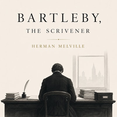Bartleby, The Scrivener – omslag til lydbogen af Melville Herman