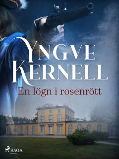 En lögn i rosenrött – omslag till ljudboken av Yngve Kernell