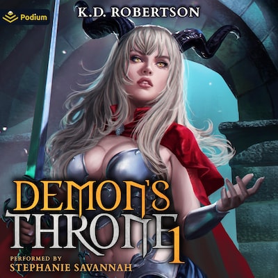 Demon's Throne – omslag til lydbogen af K.D. Robertson