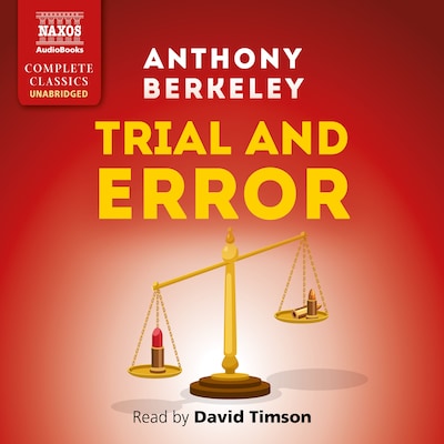Trial and Error – omslag til lydbogen af Anthony Berkeley