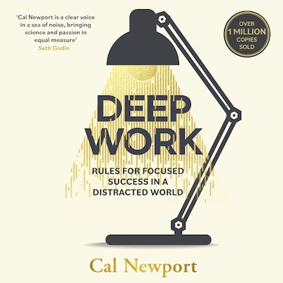 Deep Work – omslag til lydbogen af Cal Newport
