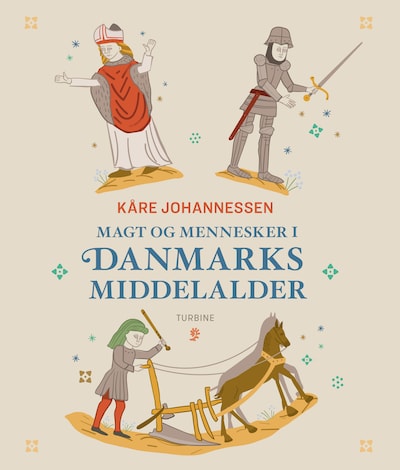 Magt og mennesker i Danmarks middelalder – omslag til lydbogen af Kåre Johannessen