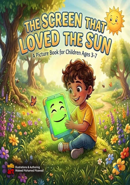 The Screen That Loved the Sun: A Story About Balance, Wonder, and Real-Life Magic – omslag til lydbogen af Waleed Moawad