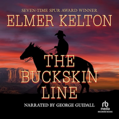 The Buckskin Line – omslag til lydbogen af Elmer Kelton