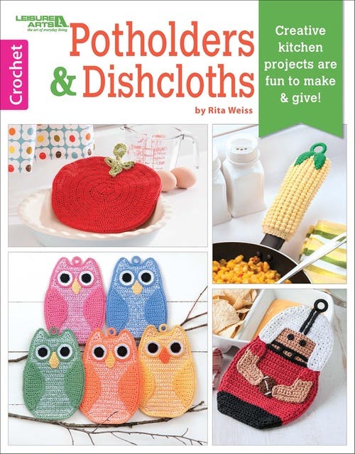 Potholders & Dishcloths: Creative Kitchen Projects Are Fun to Make & Give! – omslag til lydbogen af Leisure Arts