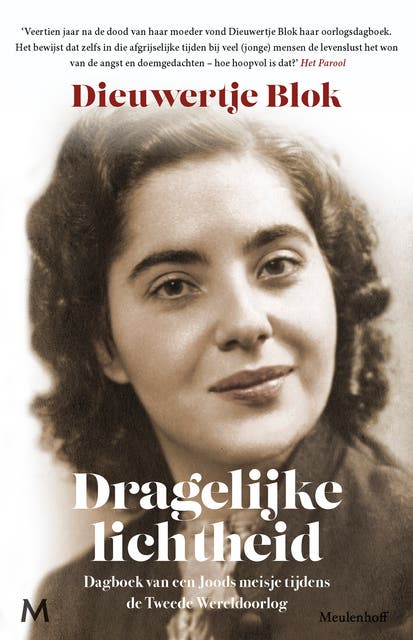 Dragelijke lichtheid: Dagboek van een Joods meisje tijdens de Tweede Wereldoorlog – omslag van het luisterboek van Dieuwertje Blok
