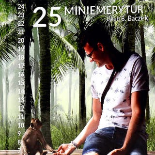 25 Miniemerytur – okładka audiobooka, autor Jakub B. Bączek