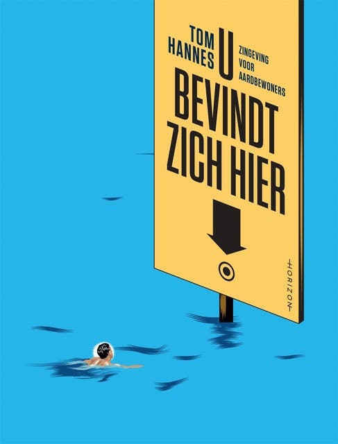 U bevindt zich hier: Zingeving voor aardbewoners – omslag van het luisterboek van Tom Hannes